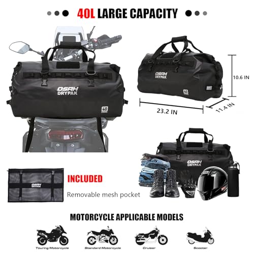 Waterproof Duffel Bag (Grey / 40L)
