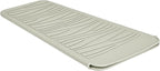 Silicone Heat Resistant Mat, Protects Surfaces from Heat Damage, Provides Slip Resistance, and Offers Multipurpose Storage for Hot Hair Styling Tools (1 Pack, Beige)