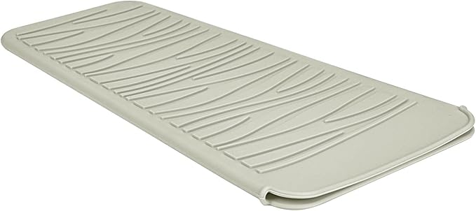 Silicone Heat Resistant Mat, Protects Surfaces from Heat Damage, Provides Slip Resistance, and Offers Multipurpose Storage for Hot Hair Styling Tools (1 Pack, Beige)