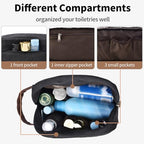 50L Canvas Duffle Bag for Travel Weekender Gym Overnight Carry (Black / 50L)