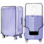 30 Inch PVC Clear Suitcase Cover (Black Trim-0.4mm / XL Suitcase Cover.)