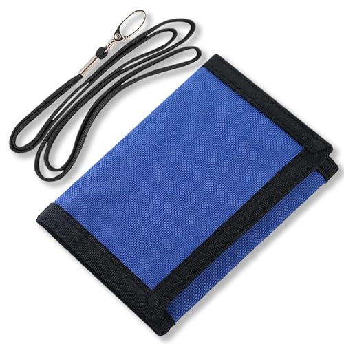 RFID Blocking Canvas Wallet for Men and Women (Blue Set)