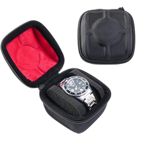 Single hard Watch travel case (BLACK / 1 INSERT)