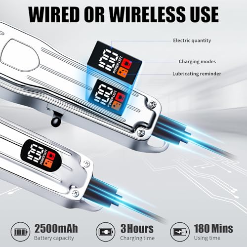 Hair Clippers for Men (Silver)