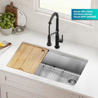 Fairlane 32 in Undermount Workstation Single Bowl 18 (32 Inch / Single Bowl Workstation — Undermount)
