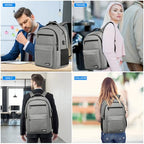 Backpack for Men and Women (Grey / 17.3 inch)