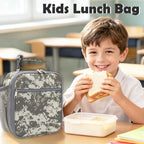 Lunch box Insulated Soft Bag Mini Cooler Back to School Thermal Meal Tote Kit for Girls (DigitalCamo)