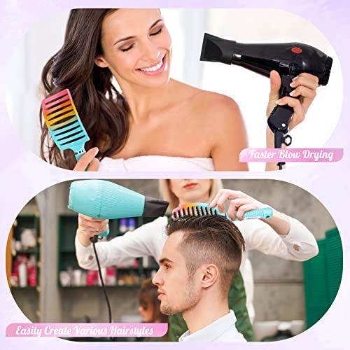 Boar Bristle Hair Brush (Green+Blue)