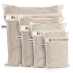 100% Cotton Mesh Laundry Bags (XXL+XL+L+M)