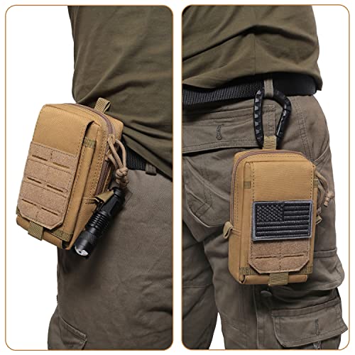 Tactical Molle EDC Pouch Cellphone Pouch Holder Utility Gadget Organizer Bag (Black)