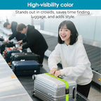 Heavy Duty Luggage Straps with TSA Lock (Fluorescent Green)