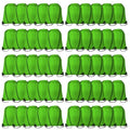 60 Pieces Drawstring Backpack Bags Sports Sackpack Bulk Cinch Gym Bag for Women Men Outdoor Sports Backpack for St. Patrick's Day Gift (Green)