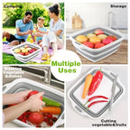 Space Saving Cutting Board (White/Grey)