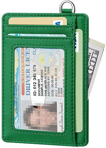 Slim Minimalist Wallet RFID Credit Card Holder for Men (small / Forest Green)