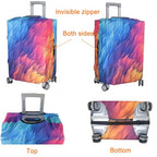 Thicker Travel Luggage Covers with Luggage Tag For Suitcase Tsa Approved (F2484 / XL)