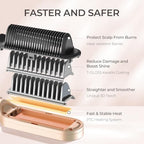 Ring Hair Straightener Brush (Peach Fuzz)
