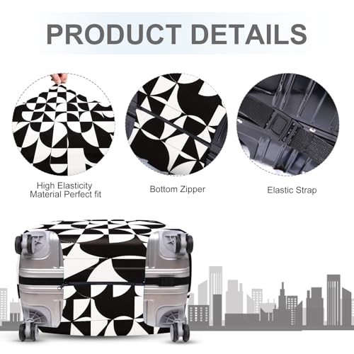 Geometric Minimalist Luggage Cover (#22 / M(fits 24-26Inch suitcase))