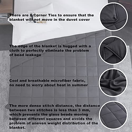 Weighted Blanket (01-dark Grey / 40" x 60" | 7lbs)