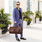 Garment Bags for Travel (A-Dark Brown)