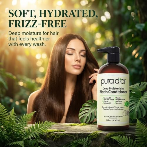 Deep Moisturizing Biotin Conditioner for Dry (16 Fl Oz (Pack of 1))