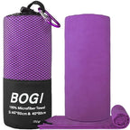 Microfiber Travel Sports Towel (Purple / S:16''x32''(2 Pcs))