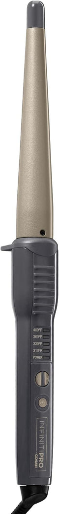 Conair INFINITIPRO Tourmaline Ceramic 1-Inch to 1/2-Inch Curling Wand, Tapered wand produces beachy waves