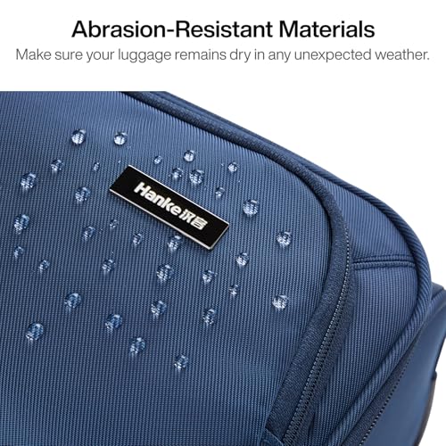 2 Piece Softside Expandable Luggage Sets with Spinner Wheels (Blue / 2 Pc Set(20/28))