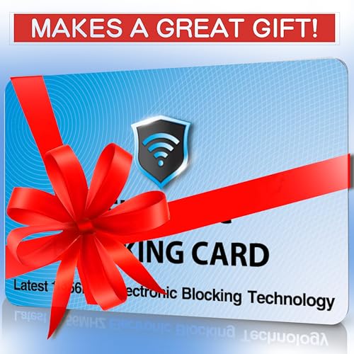 5 Pack RFID Blocking Card for Credit Debit ID Card (Sky Blue)