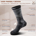 Men 6 Pack Athletic Compression Crew Socks for Running Gym Sports (5-6 / Black 8424)