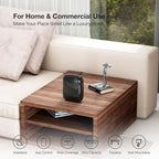 ANW Smart Waterless Essential Oil Diffuser for Large Room (02black+0x100)