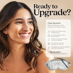 Pure Silk Sleep Mask [100% 6A Mulberry Silk (Silver Grey)