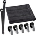 120 x Reusable Cable Ties Black (120 Count (Black))