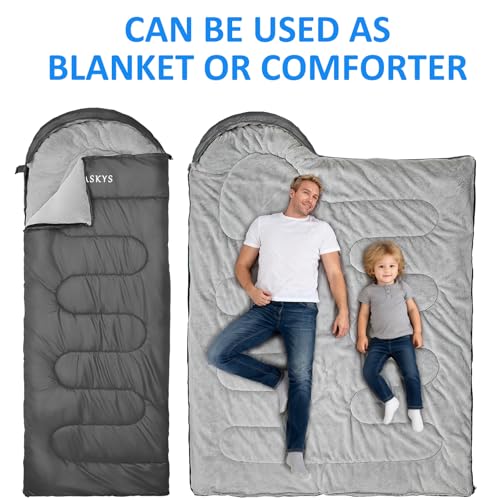 Camping Sleeping Bag (Black 5.1lb)