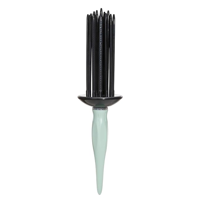 Practical Round Curling Comb Curl Defining Brush Hair Styling Tool for Women for Perfect Hairstyles for Casual Wear or Special Events (green)