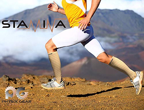 Physix Gear Compression Socks (Nude/Beige / Large-X-Large)