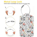 Blooming Flowers Luggage Tags for Suitcases (Blooming Flowers)