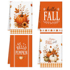 Fall Pumpkin Kitchen Towels 4 PCS
