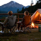 2 Pack Oversized Folding Camping Chair for Adults (Orange-2 Pack)