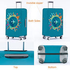 Travelkin Suitcase Covers For Luggage Tsa Approved Luggage Covers Protector (Dreaming Blue / XL)