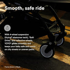 YOYO3 Travel Stroller from 6 Months (Black/Taupe)