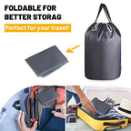 140L Washable Laundry Bags with Handles (Elegant Grey)