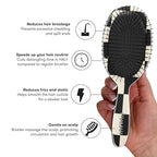 Checkered Print Hair Brush Detangler (Checkered)