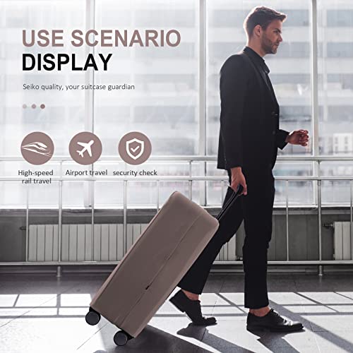 Travel Luggage Cover Suitcase Protector Scratch (Khaki / 22-23inch)