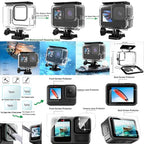 Accessory Kit with Waterproof Case for Go Pro Hero 13 12 11 10 9 Black. Underwater Diving Housing Floating Hand Grip Screen Protector Bundle Pack for GoPro 13 12 11 10 9 Camera