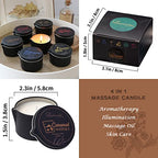 Massage Candle Soy Wax Warming Caramel Whisky Stress Relief 2.35oz