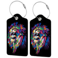 Colorful Lion's Roar Luggage Tags for Suitcases (Colorful Lion's Roar)