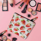 Strawberry Cosmetic Travel Bag For Toiletries (9 x 7.1 inch / Strawberry)