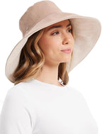Solbari Women’s Ultra-Wide Cotton Linen Sun Hat UPF 50+, Adjustable - Image 7
