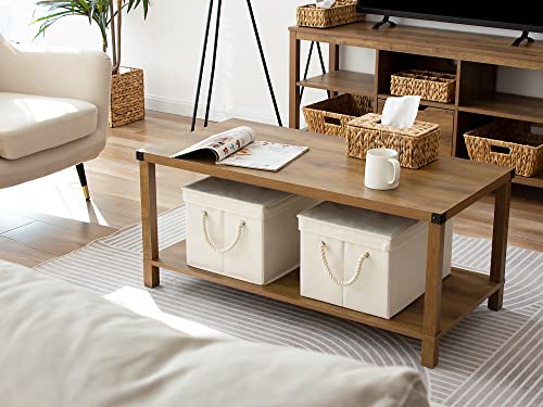 Storage Bins with Lids (Slub White / Jumbo)