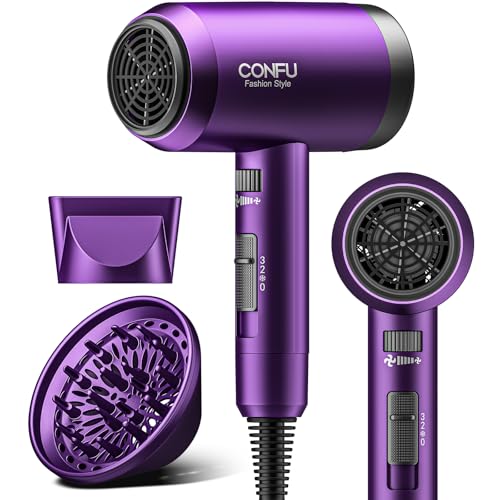 Hair Dryer with Diffuser (Purple)